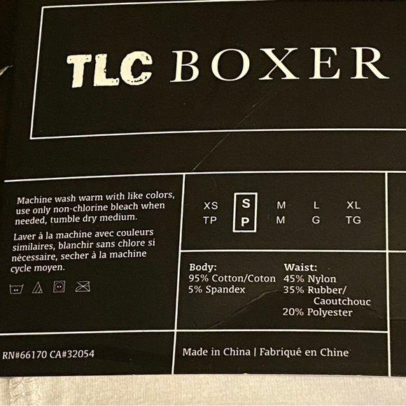 NWT~TLC Boxer Briefs with Red Waistband Size Small - Picture 2 of 4